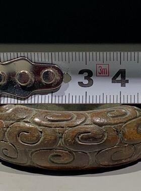 包老古董旧货老铜器大明宣德小笔洗摆件包浆醇厚老铜器老物件收藏