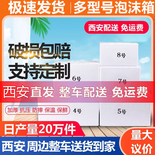 泡沫箱保温箱加厚水果保鲜保温冷藏蔬菜海鲜冷冻品快递专用包装盒 - 图0