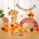 Baby first birthday star person KT board background wall