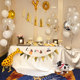 Hot stamping triangle birthday party scene decoration and flag