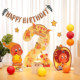 Baby first birthday star person KT board background wall