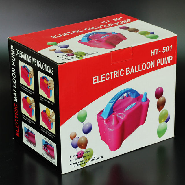Double hole inflatable tool electric air pump