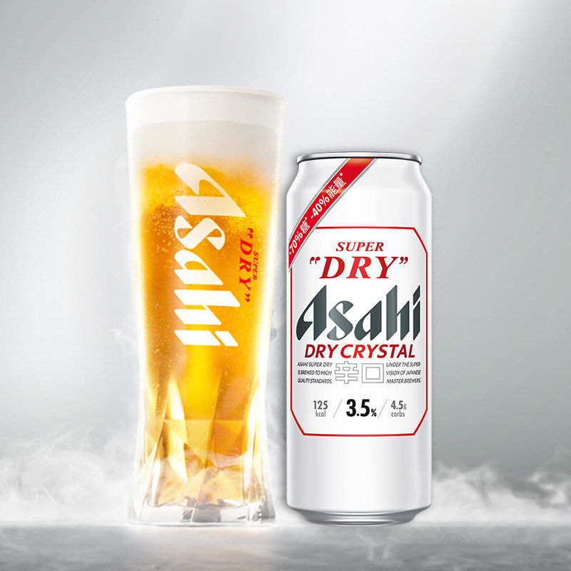 【新品上市】Asahi朝日啤酒超爽3.5度啤酒 500ml*24罐/箱