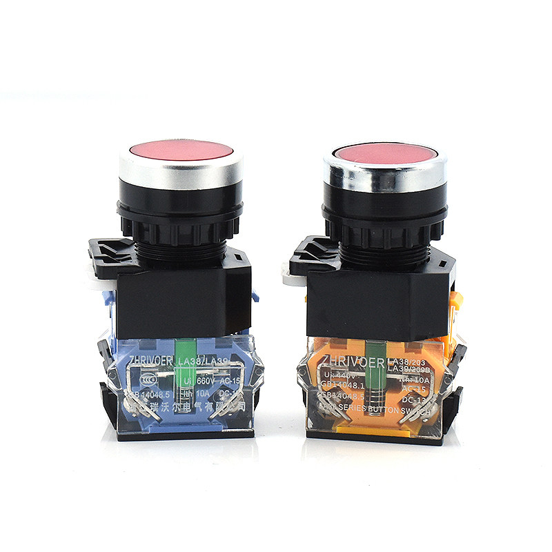 22mm瑞沃尔LA38-11/209点动按钮开关LA38-11BN/203自动复位1开1闭,淘宝优惠券,粉丝福利购,淘宝优惠卷