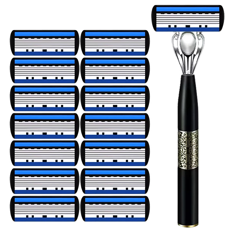 Guofeng manual razor six-layer blade men's razor razor razor smooth and comfortable imported knife