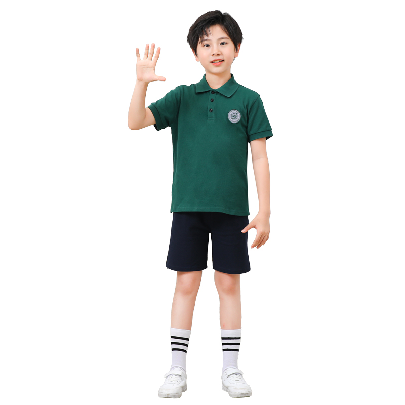 博苑幼儿园园服男女童短裤套装秋冬运动服小学生校服表演服 - 图3