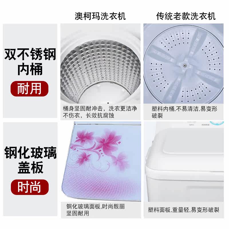澳柯玛家用半自动双缸大容量洗衣机 澳柯玛盛逸洗衣机
