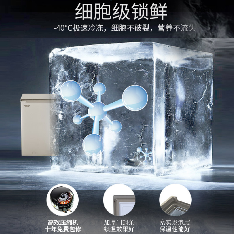 澳柯玛103升超低温冰柜零下-40度 澳柯玛盛逸冷柜