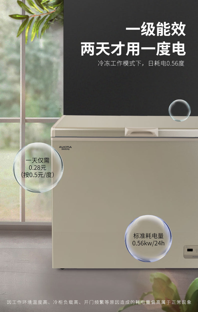 澳柯玛bc / bd-203fne家用度冷冻柜 澳柯玛盛逸冷柜