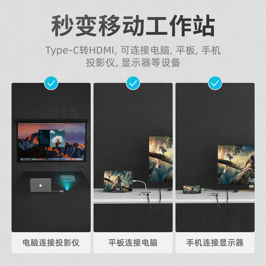 Yingbang DP to HDMI multi-screen splitter docking station