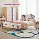 Horse chestnut solid wood children's bed girl princess bed simple