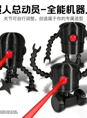 超人总动员变形机器人可动摆件