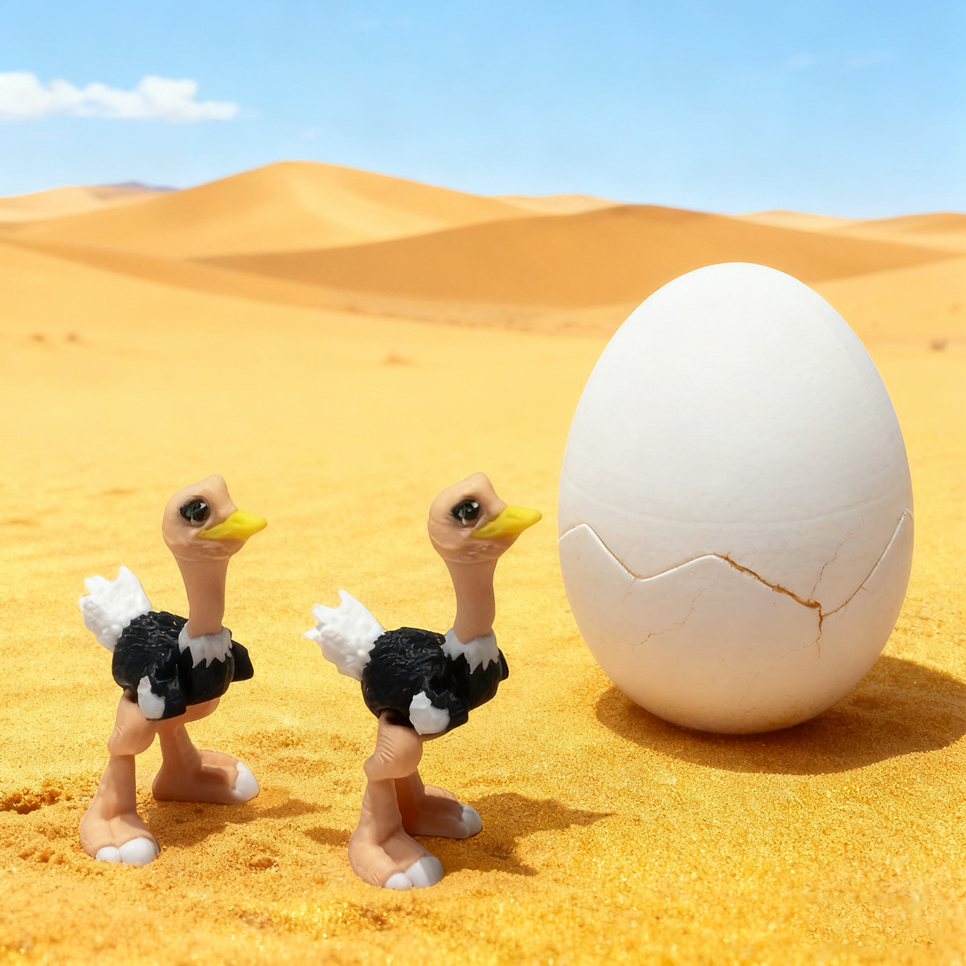 3d打印鸵鸟全关节可活动解压仿真动物模型手办桌面装饰摆件礼物 - 图2