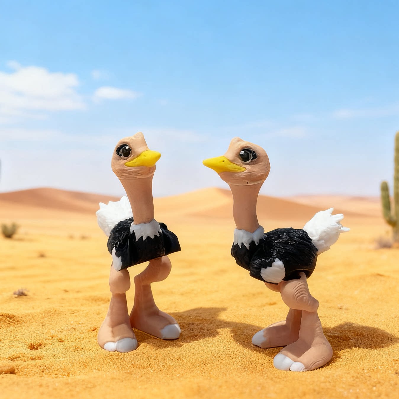 3D打印鸵鸟蛋仿真动物玩具萌宠可爱小摆件礼物儿童礼物模型男女孩,淘宝优惠券,粉丝福利购,淘宝优惠卷