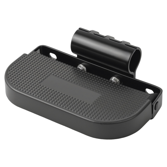 Electric scooter guardrail with folding pedals