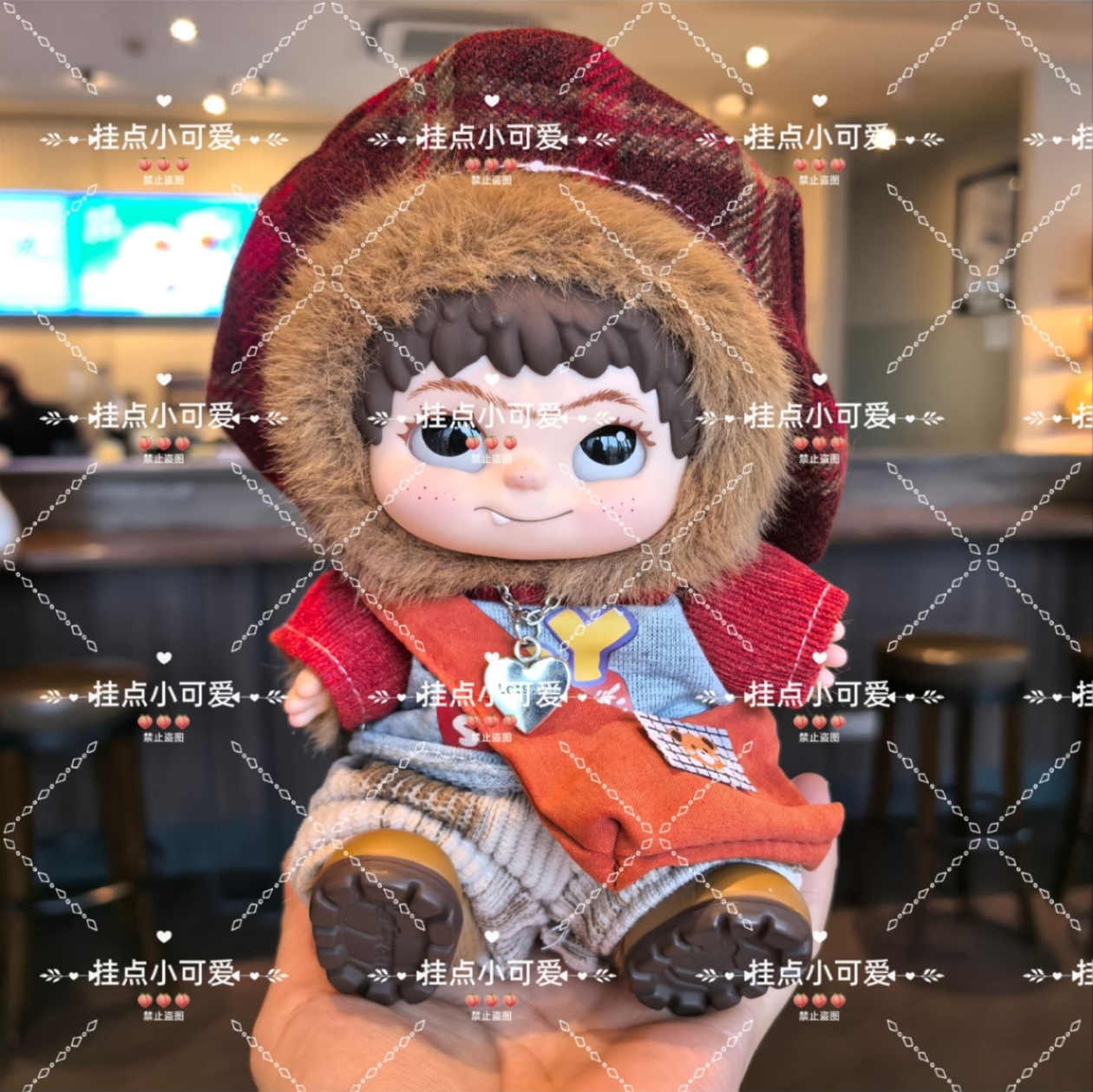 wakuku娃衣20cm娃衣搪胶毛绒玩偶换装衣服装熊偶虞书欣同款哇库库 - 图1