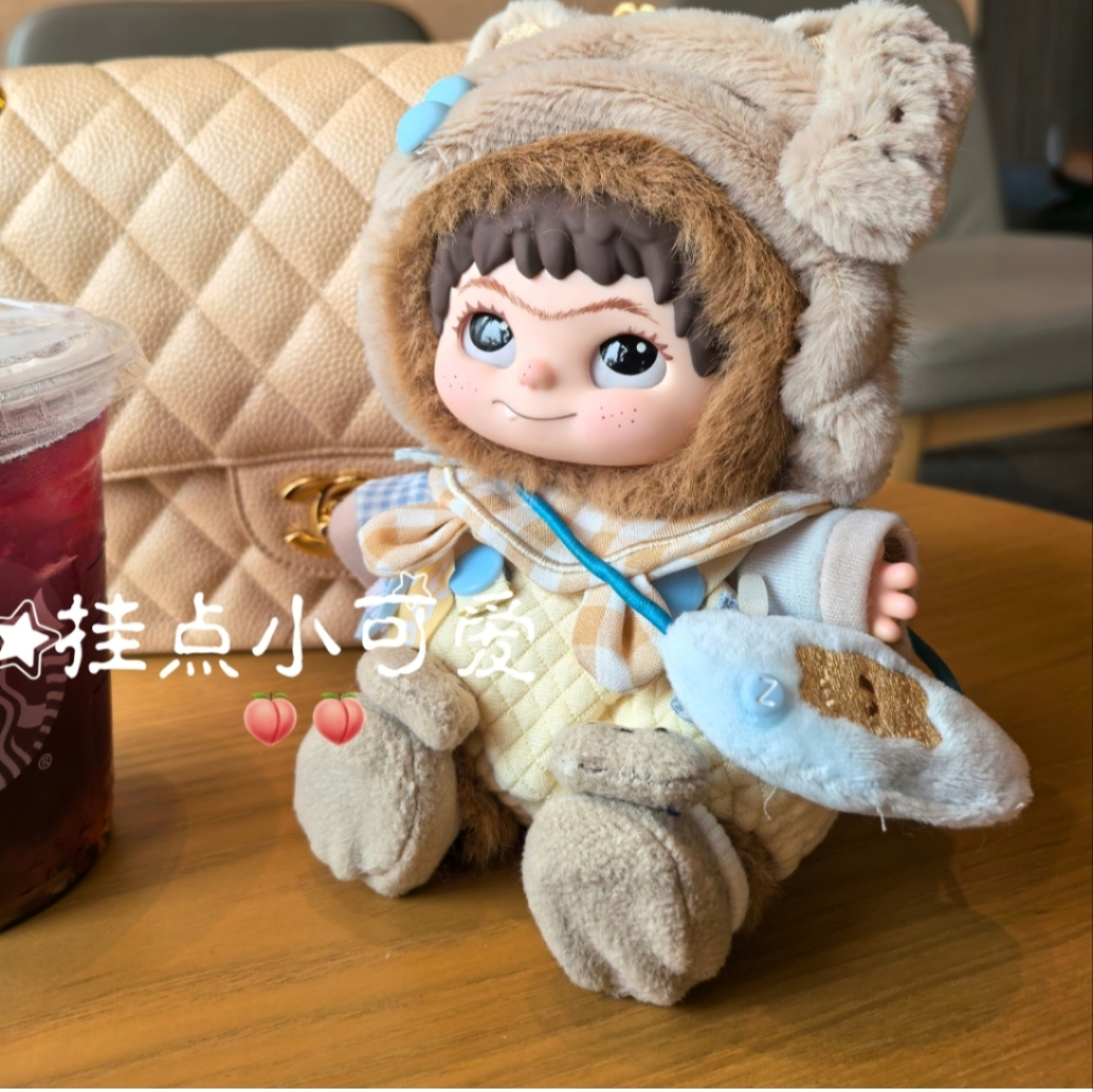wakuku娃衣20cm娃衣搪胶毛绒玩偶换装衣服装熊偶虞书欣同款哇库库 - 图3