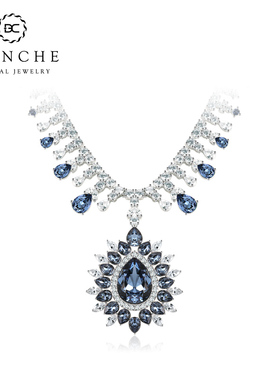 奥地利水晶项链女欧美华丽豪华