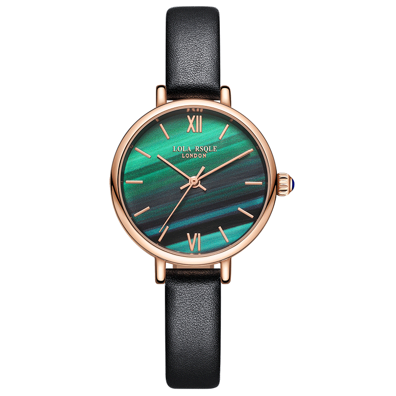 英国小众女学生简约文艺森系小绿表 宾派手表国产腕表
