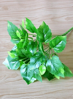 单支假花仿真植物墙室外工程装饰花塑料花卉绿萝叶葡萄叶绿植花艺