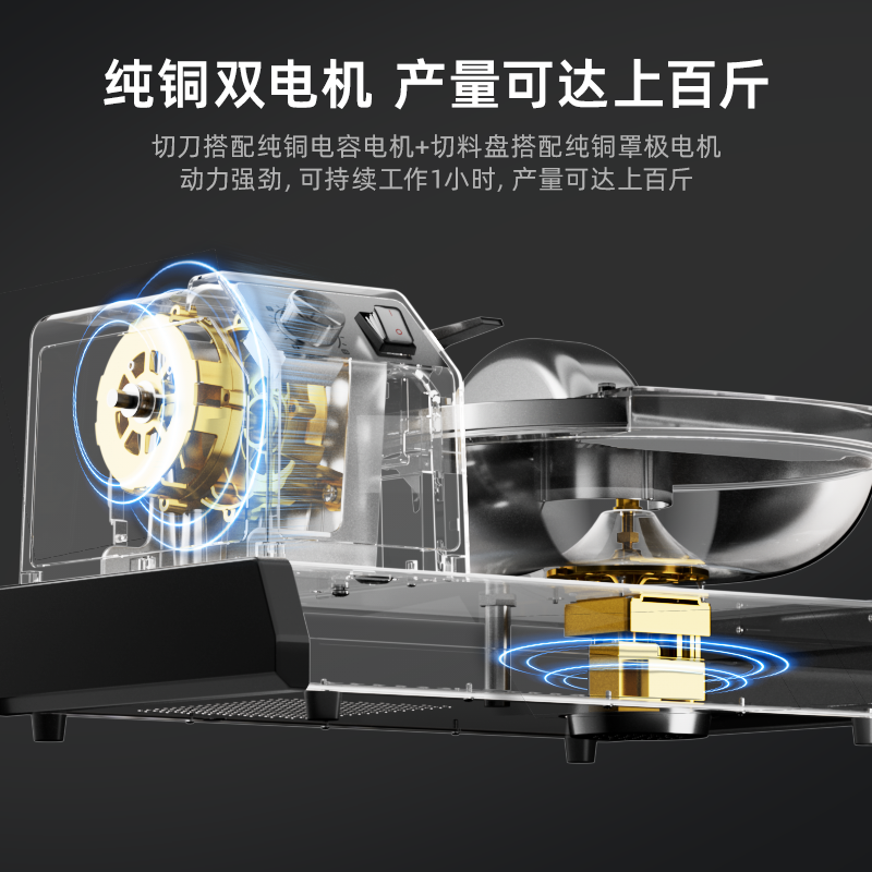 哈客绞肉机高速高效斩拌机大容量耐用肉馅机做丸子香肠肉肠馅料机,淘宝优惠券,粉丝福利购,淘宝优惠卷