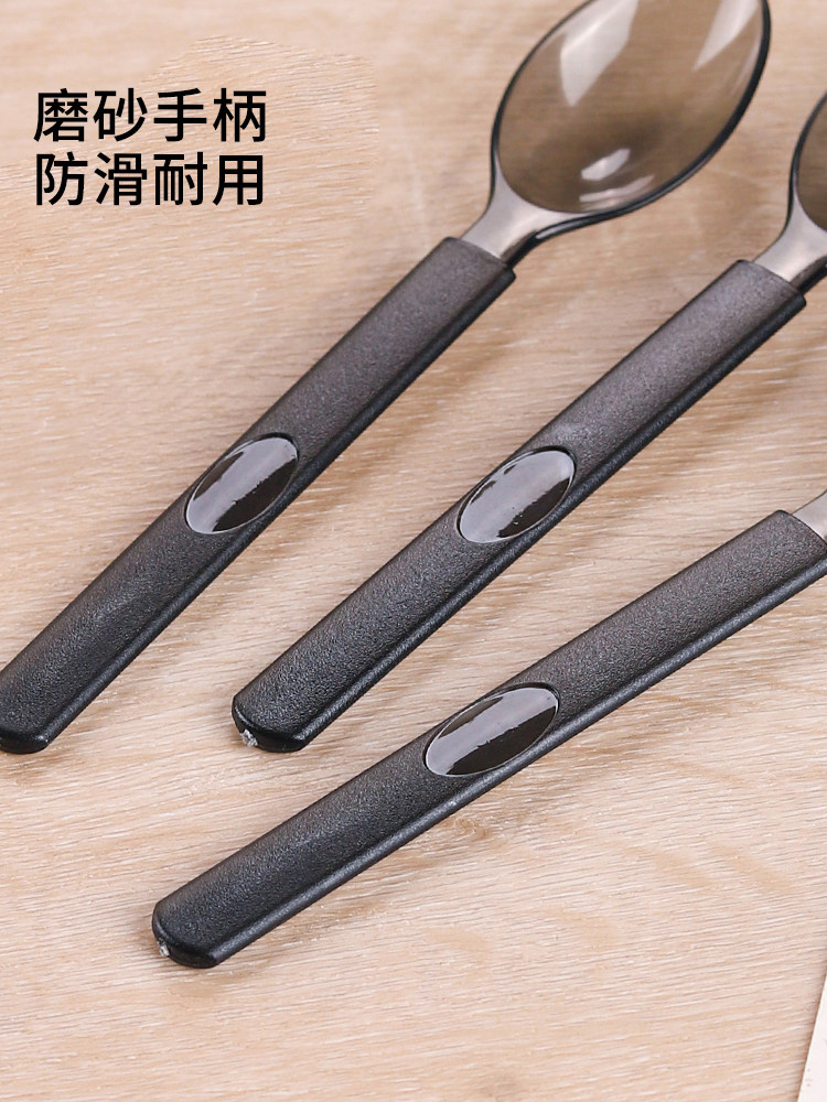 一次性叉子勺子独立包装蛋糕叉西餐餐具套装加厚牛排刀叉轻食快餐_虎窝淘