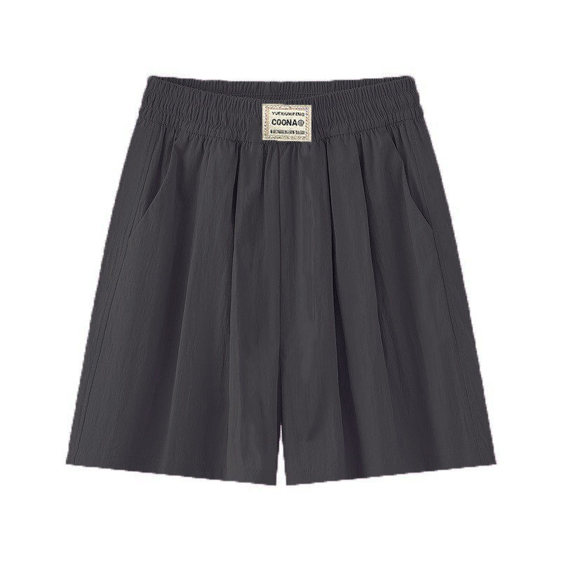 冰丝运动短裤女2025夏季新款百搭宽松阔腿山本裤子高腰休闲五分裤,淘宝优惠券,粉丝福利购,淘宝优惠卷