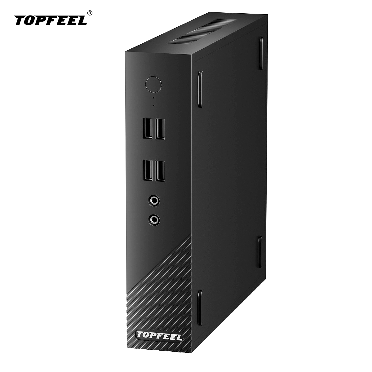 TOPFEEL/极夜 T68PRO 迷你桌面级嵌入式计算终端商用办公工控主机电脑小型 - 图0