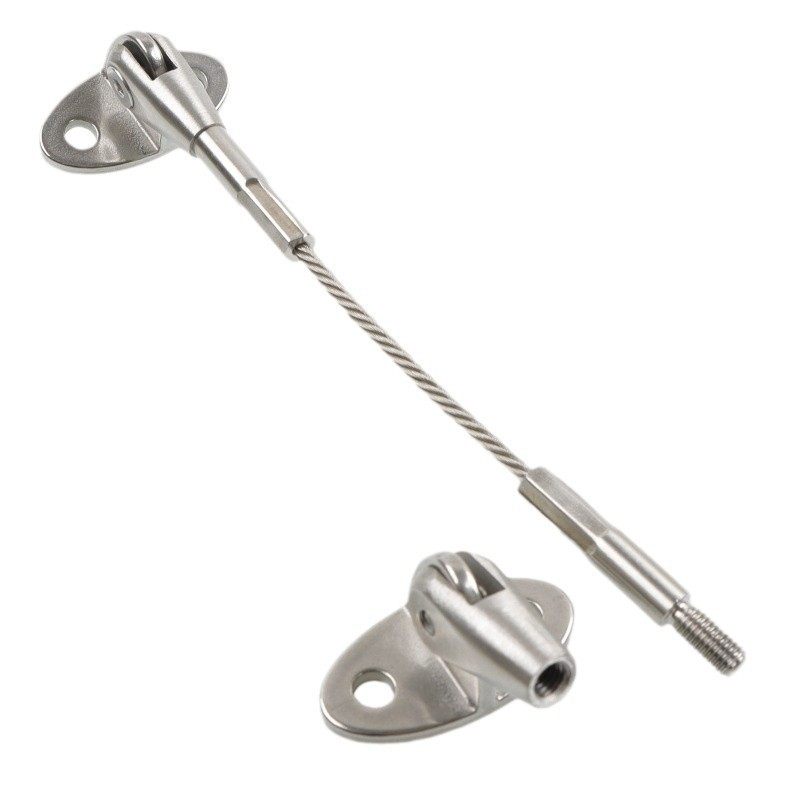 不锈钢拉索底座304不锈钢耳板拉杆配件钢丝绳拉紧器收紧长短调节,淘宝优惠券,粉丝福利购,淘宝优惠卷