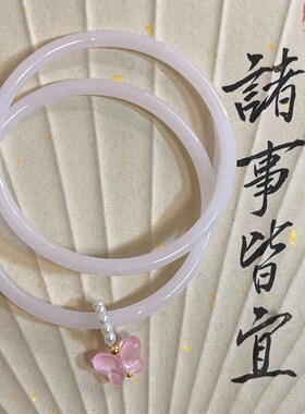 珍珠饶蝶款复古风叮当镯
