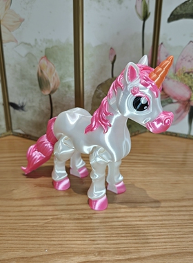 新年生肖马独角兽3D打印手办