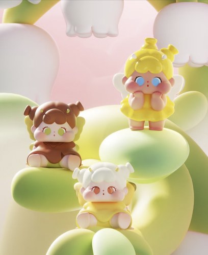 新品qoqo花福黛系列萌粒盲盒可爱公仔摆件手办潮流玩具送礼物女生 - 图0