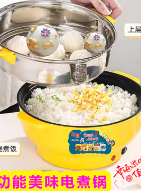 巧赢电煮锅蒸煮锅多功能蒸锅煮面
