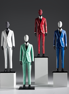 个性西装模型雕塑摆件装饰道具