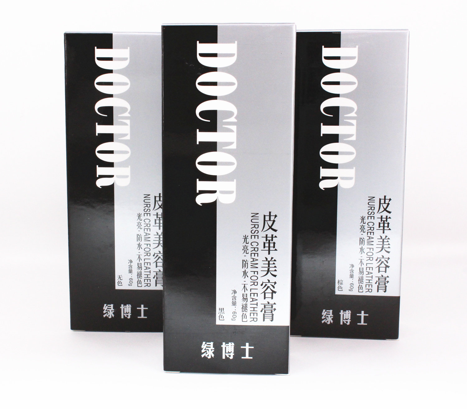 绿博士皮革60g*3支皮鞋美容膏 百家美家居鞋油