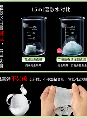 全棉压缩面膜加大款湿敷专用面膜纸一次性超薄水疗面膜纸美容专用