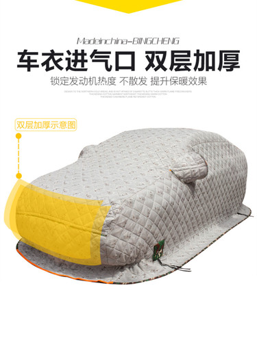 适用于远景X3 X6SUV帝豪博越pro棉车衣加厚东北保暖冬季防寒 - 图1