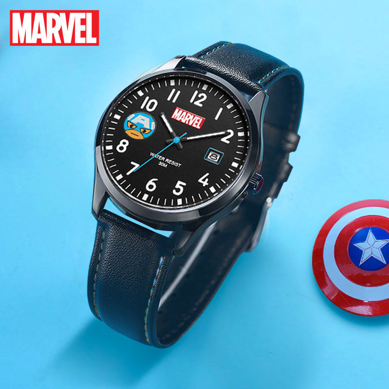 迪士尼漫威蜘蛛侠儿童男小学生手表 婷路手表国产腕表