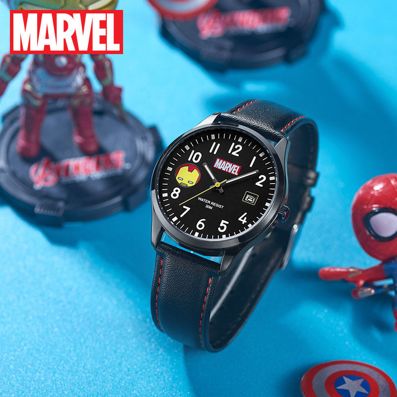 迪士尼漫威蜘蛛侠儿童男小学生手表 婷路手表国产腕表