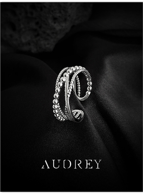 金属线条戒指女时尚复古可调节