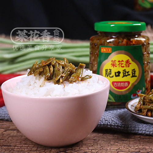 菜花香脆口豇豆280g四川老坛酸豆角下饭菜开胃菜泡青菜佐餐小咸菜 - 图2