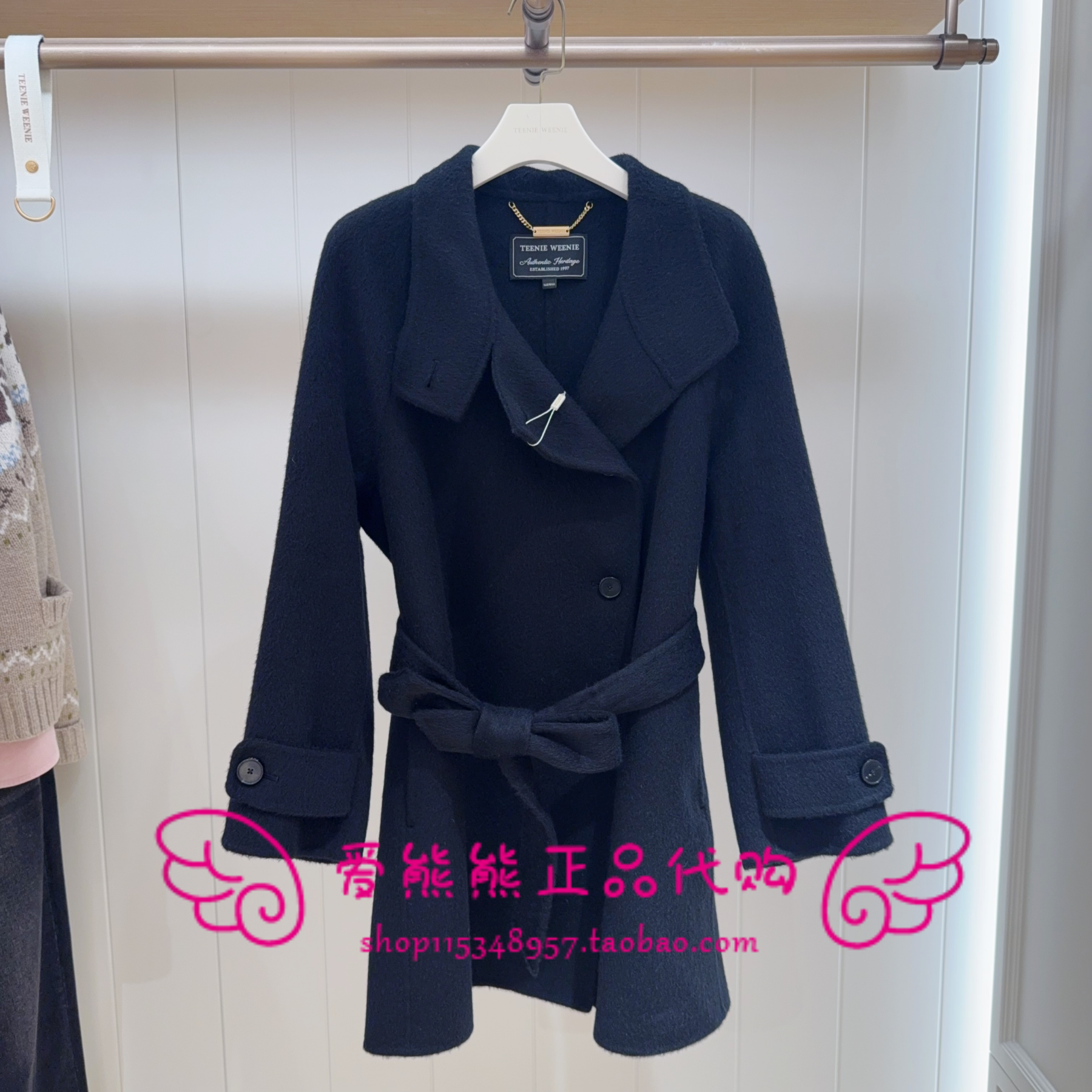 现货TeenieWeenie小熊25冬款正品大衣TTJW254TW1A-00 JW254TW1A - 图1