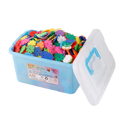 大号雪花片积木玩具儿童塑料拼插幼儿园男孩2-3周岁4-9岁女孩玩具