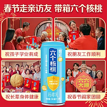 六个核桃智汇健核桃奶240ml*12罐[20元优惠券]-寻折猪