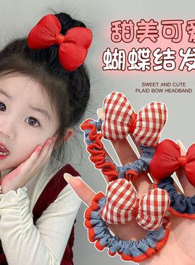 儿童可爱小狗大肠发圈秋冬高弹力