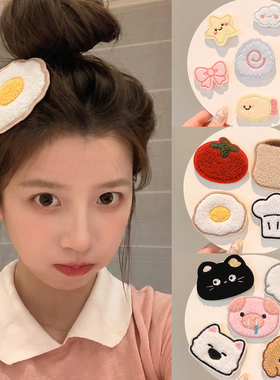 可爱魔术贴女前额刘海贴甜美少女
