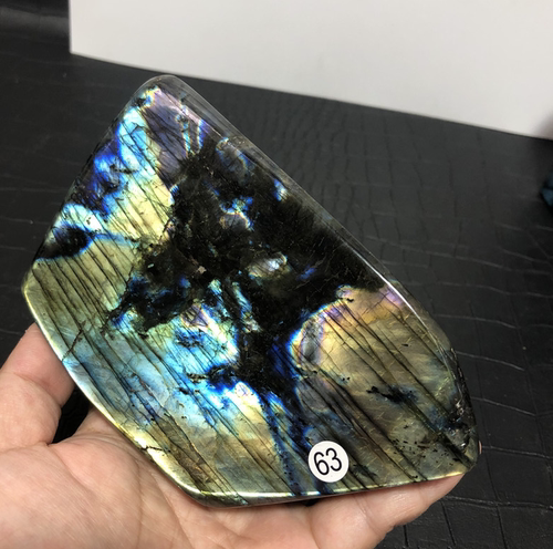 一物一图天然水晶原石矿石天然月光石蓝月光石蓝月光拉长石摆件 - 图0