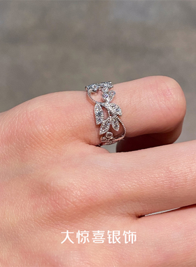 大惊喜银饰纯银藤蔓尾戒女小指小众设计复古时尚个性防小人