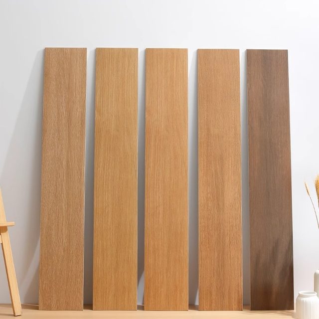 Lijia wood grain tile all-ceramic straight edge balcony