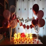 Письмовая лампа светодиода день рождения с днем ​​вечеринки романтическая сюрприз откровенный откровенный ужин